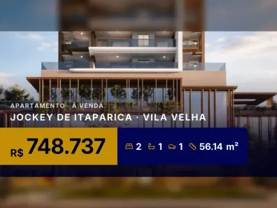 Apartamento com 2 Quartos à venda, 56m² no Jockey de Itaparica, Vila Velha
