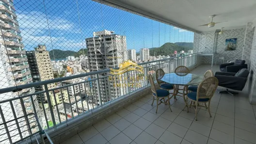 Apartamento com 3 Quartos para alugar, 117m² no Vila Alzira, Guarujá