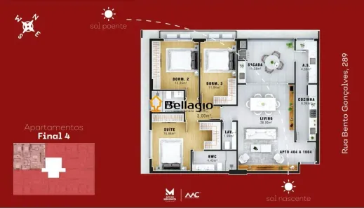 Apartamento com 3 Quartos à venda, 120m² no Nossa Senhora das Dores, Santa Maria