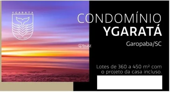 Lote/Terreno à venda, 360m² no Campo D'una, Garopaba