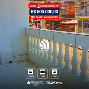 Casa com 2 Quartos à venda, 150m² no Parque Jandaia, Carapicuíba