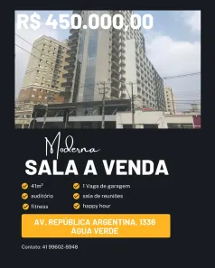 Sala Comercial com 1 Quarto à venda, 41m² no Vila Izabel, Curitiba