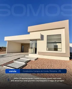 Casa de Condomínio com 3 Quartos à venda, 168m² no Topázio, Petrolina