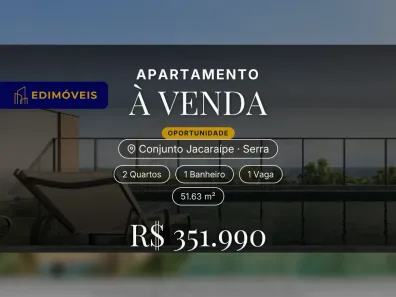 Apartamento com 2 Quartos à venda, 51m² no Conjunto Jacaraípe, Serra