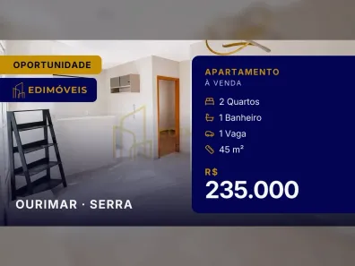 Apartamento com 2 Quartos à venda, 45m² no Ourimar, Serra