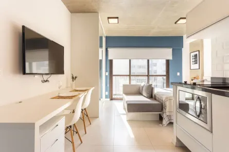 Apartamento com 1 Quarto para alugar, 37m² no República, São Paulo