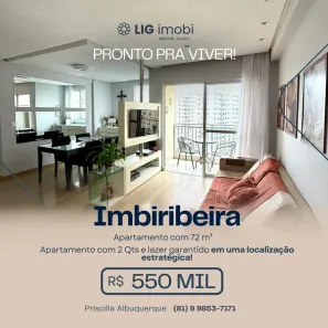 Apartamento com 2 Quartos à venda, 72m² no Imbiribeira, Recife