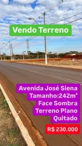 Lote/Terreno à venda, 242m² no Jardim Belo Horizonte do Tambury, Sertãozinho