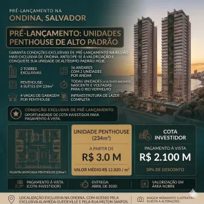 Apartamento com 4 Quartos à venda, 234m² no Ondina, Salvador
