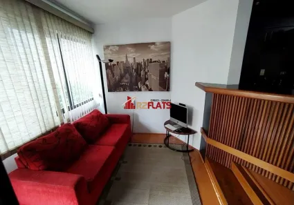 Flat com 1 Quarto para alugar, 45m² no Cidade Monções, São Paulo