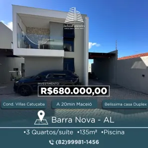 Casa com 3 Quartos à venda, 135m² no , Marechal Deodoro
