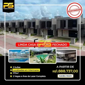Casa com 3 Quartos à venda, 177m² no Amazônia Park, Cabedelo