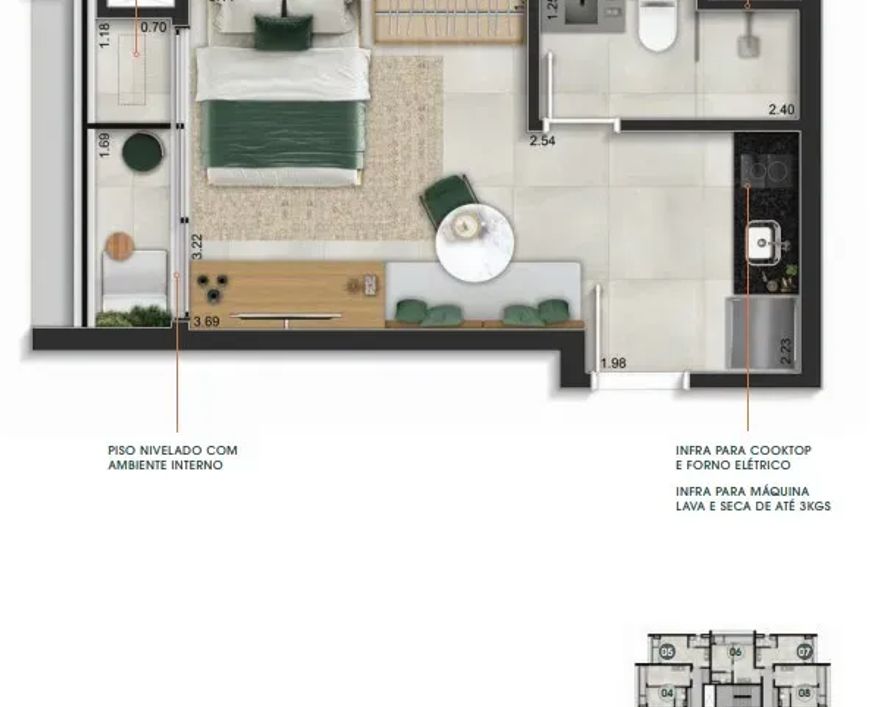 ULTRA FREI CANECA - APARTAMENTOS no Bela Vista, São Paulo