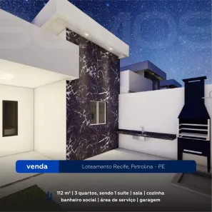 Casa com 3 Quartos à venda, 112m² no Loteamento Recife, Petrolina