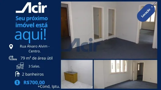 Sala Comercial para alugar, 78m² no Centro, Rio de Janeiro