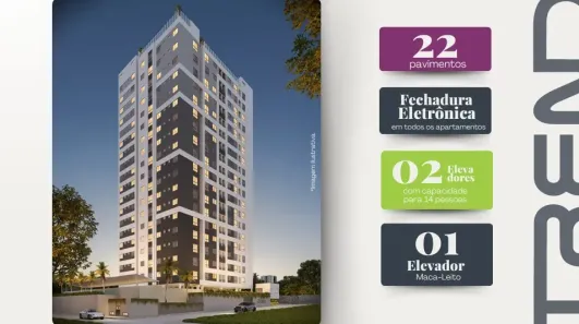 Apartamento com 2 Quartos à venda, 42m² no Itararé, Campina Grande