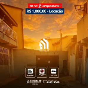 Kitnet com 1 Quarto para alugar, 30m² no Jardim Marilu, Carapicuíba