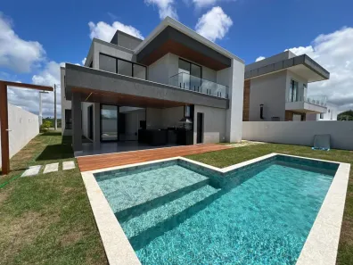 Casa de Condomínio com 4 Quartos à venda, 312m² no Alphaville (Abrantes), Camaçari