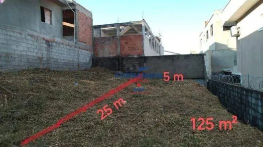 Lote/Terreno à venda, 125m² no Ana Cristina II, Jandira