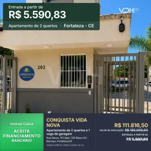 Apartamento com 2 Quartos à venda, 41m² no Barroso, Fortaleza