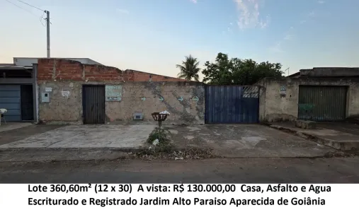 Lote/Terreno à venda, 360m² no Jardim Alto Paraíso, Aparecida de Goiânia
