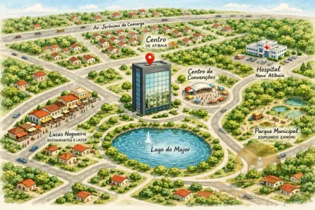 Prédio Comercial para alugar, 499m² no Vila Junqueira, Atibaia