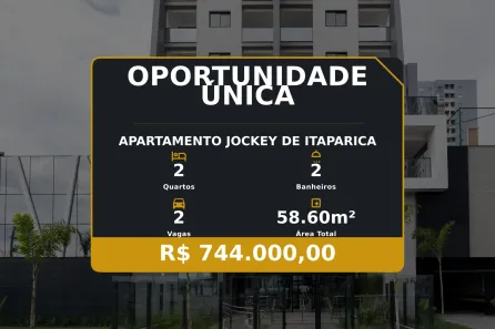 Apartamento com 2 Quartos à venda, 58m² no Jockey de Itaparica, Vila Velha