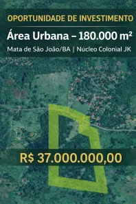 Lote/Terreno à venda, 180000m² no , Mata de São João