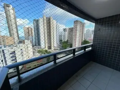 Apartamento com 3 Quartos para alugar, 107m² no Boa Viagem, Recife