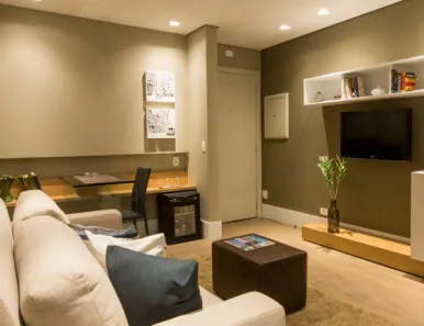 Flat com 1 Quarto à venda, 34m² no Cidade Monções, São Paulo