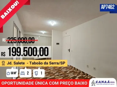Apartamento com 2 Quartos à venda, 58m² no Jardim Salete, Taboão da Serra