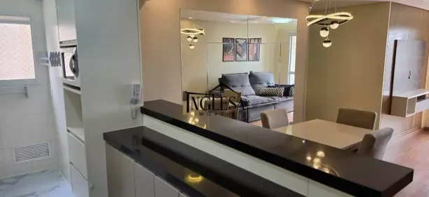 Apartamento com 3 Quartos para alugar, 70m² no Vila Valparaíso, Santo André