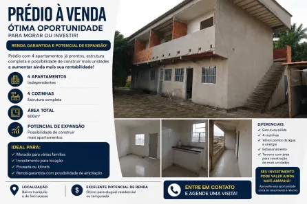 Prédio Residencial com 4 Quartos à venda, 100m² no Corôa Vermelha, Santa Cruz Cabrália
