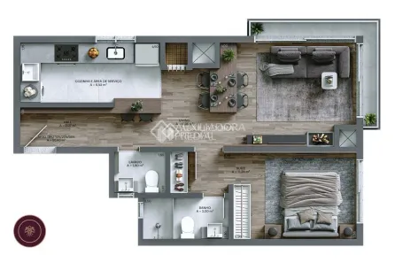 Apartamento com 1 Quarto à venda, 55m² no Carniel, Gramado