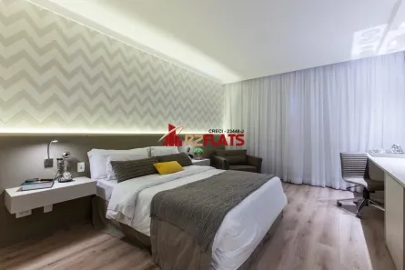 Flat com 1 Quarto à venda, 29m² no Cidade Monções, São Paulo