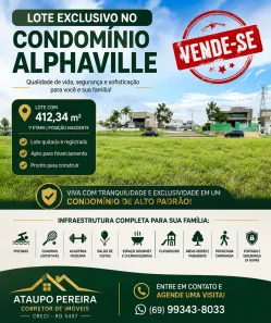 Lote/Terreno à venda, 412m² no Aeroclube, Porto Velho