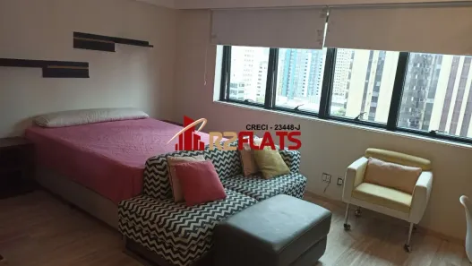 Flat com 1 Quarto para alugar, 28m² no Indianópolis, São Paulo