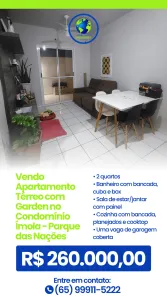 Apartamento com 2 Quartos à venda, 48m² no Parque Residencial das Nações Indígenas, Cuiabá