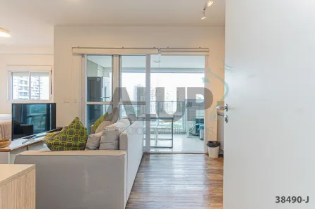 Apartamento com 1 Quarto para alugar, 42m² no Cidade Monções, São Paulo