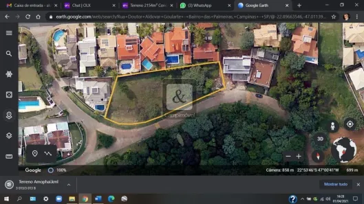 Lote/Terreno à venda, 2154m² no Bairro das Palmeiras, Campinas