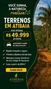 Lote/Terreno à venda, 600m² no Samambaia, Mairiporã