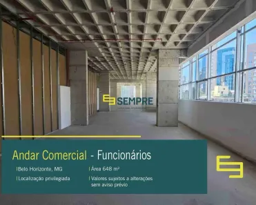 Imóvel Comercial para alugar, 684m² no Funcionários, Belo Horizonte