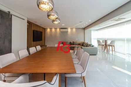 Apartamento com 4 Quartos para alugar, 192m² no Gonzaga, Santos