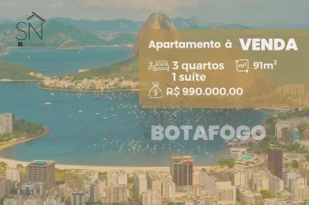 Apartamento com 3 Quartos à venda, 91m² no Botafogo, Rio de Janeiro