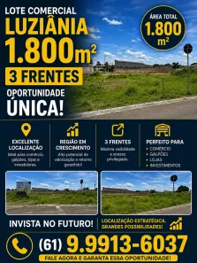 Lote/Terreno à venda, 1800m² no Centro, Luziânia