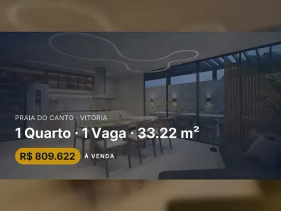 Apartamento com 1 Quarto à venda, 33m² no Praia do Canto, Vitória