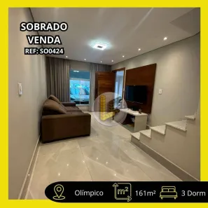 Sobrado com 3 Quartos à venda, 161m² no Olímpico, São Caetano do Sul