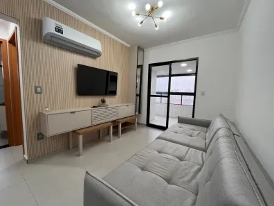 Apartamento com 2 Quartos para alugar, 78m² no Canto do Forte, Praia Grande