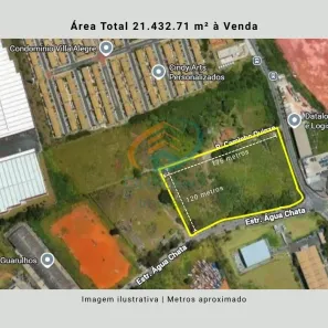 Lote/Terreno à venda, 21432m² no Água Chata, Guarulhos