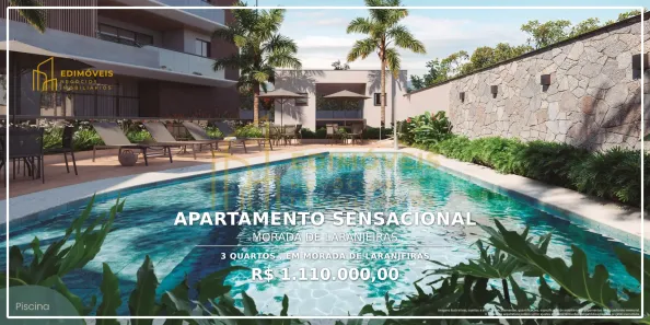 Apartamento com 3 Quartos à venda, 109m² no Morada de Laranjeiras, Serra